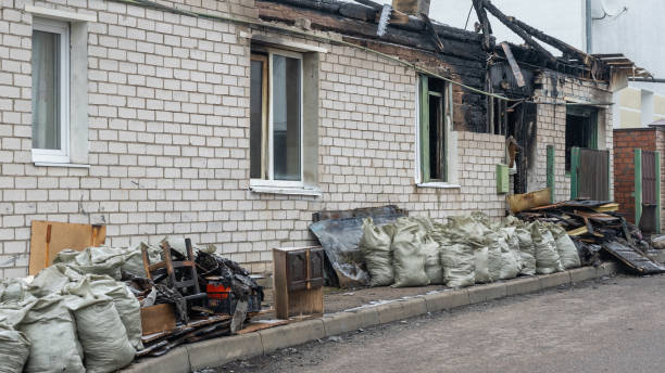 Professional Fire Damage Repair technician working in Ashton, MD